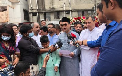 বঙ্গবাজারের অগ্নিকাণ্ডে ক্ষতিগ্রস্ত ব্যবসায়ীদের পর্যাপ্ত অনুদান দেবেন প্রধানমন্ত্রী: মেয়র শেখ তাপস