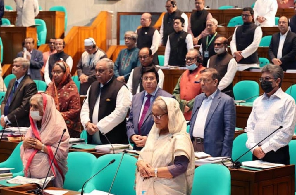 সংসদে সর্বসম্মতিক্রমে শোক প্রস্তাব গৃহিত