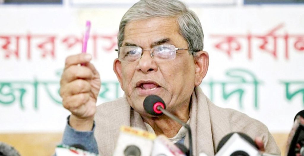 বঙ্গবাজারে অগ্নিকাণ্ডের দায় সরকারের: ফখরুল