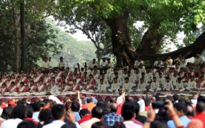 বাঙালি কণ্ঠে একযোগে উচ্চারিত নির্ভয় গান