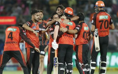শেষ বলে ছক্কা মেরে রাজস্থানকে হারালো হায়দরাবাদ