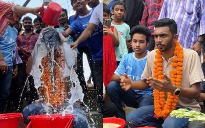 দুধ দিয়ে গোসল করে যুবক বললেন, জীবনে আর কোনো দিন প্রেম করব না