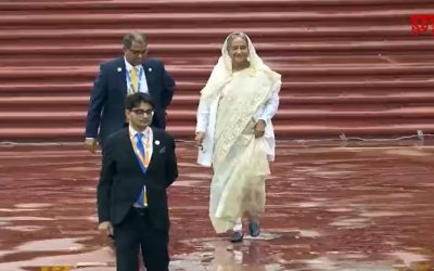মহাত্মা গান্ধীকে শ্রদ্ধা জানাতে রাজঘাটে শেখ হাসিনাসহ বিশ্ব নেতারা