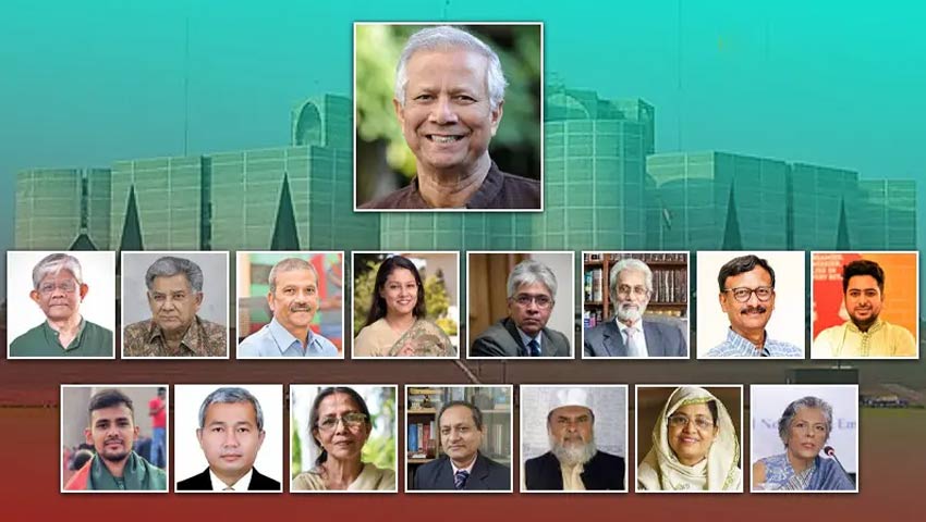 অন্তর্বর্তীকালীন সরকারে কে কোন মন্ত্রণালয় পেলেন
