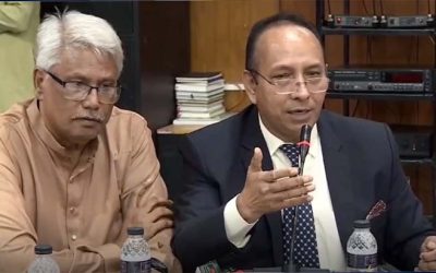 নারী ও শিশু নির্যাতন রক্ষায় আমাদের করণীয় শীর্ষক আলোচনা সভায় বিশেষ অতিথি বক্তব্য রাখছেন – তথ্য ও সম্প্রচার মন্ত্রণালয়ের অতিরিক্ত সচিব মো : শাহ আলম