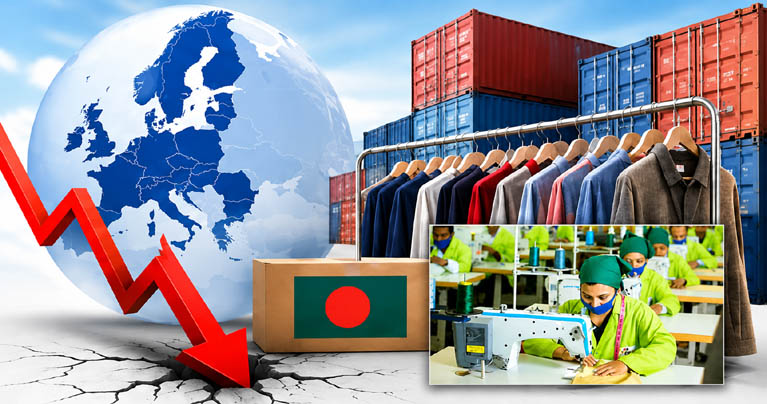 ইউরোপে পোশাক রপ্তানিতে বড় ধস : সংকটে বাংলাদেশের বাজার